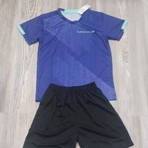 Pairformance Purple and Black Athletic Set    Soccer Uniform Kids Uniforms Sz M